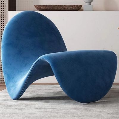 Italian Tongue Chair – Nordic Arc Sofa with Ergonomic Backrest for Home