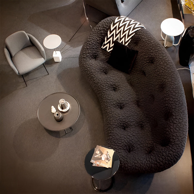 Modern Shell Back Sofa – Nordic Style High Back Foam Couch