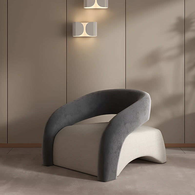 Lamb Velvet Lazy Lounge Chair – Memory Foam Nordic Single Sofa