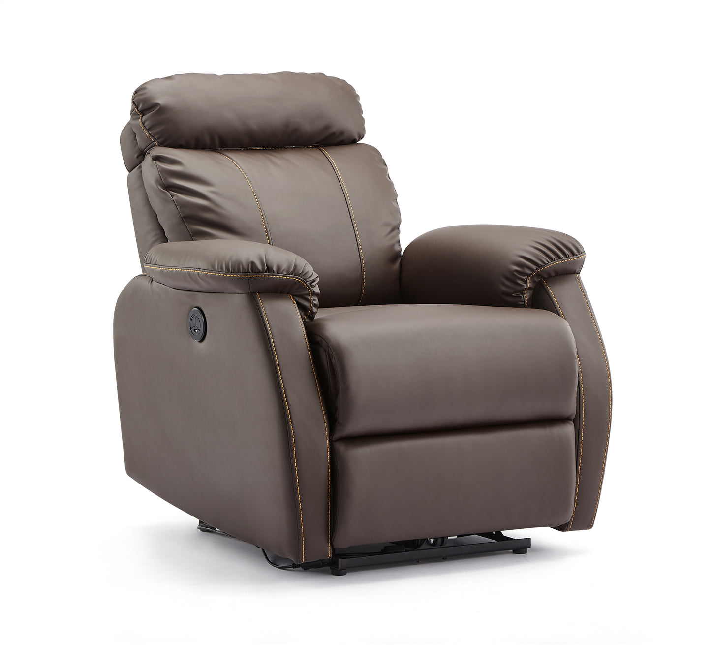 Electric Heated Massage Recliner Chair – Leather Sofa for Home Theater