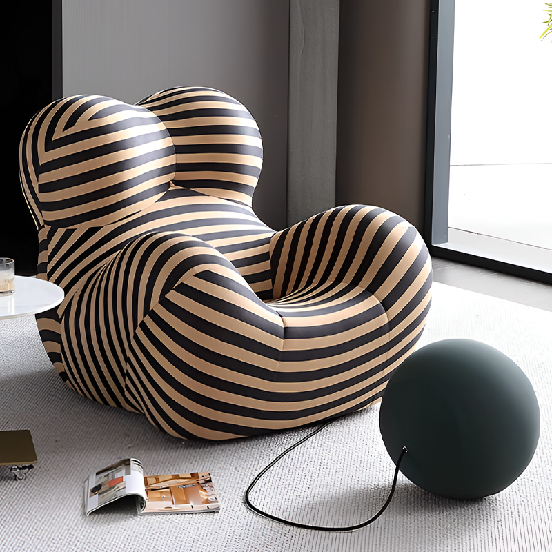 Modern Fabric Bean Bag Sofa – Lazy Reclining Lounge Chair