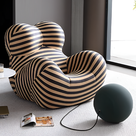 Modern Fabric Bean Bag Sofa – Lazy Reclining Lounge Chair