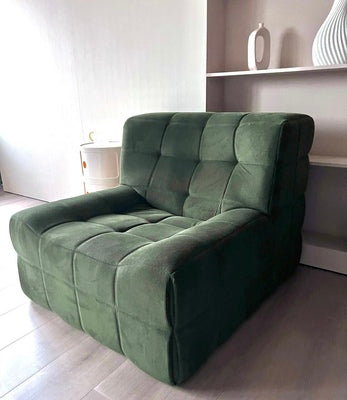 Retro Japanese Designer Sofa - Caterpillar Square Casual Single Lazy Chair