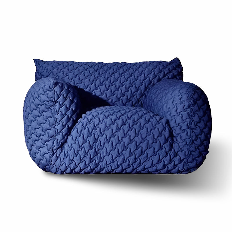 Modern Blue Fabric Lazy Sofa – Italian Minimalist Bean Bag Lounge Chair