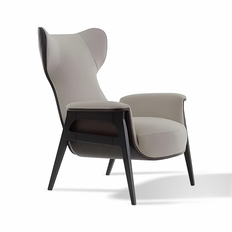 PU Leather Mid-Century Chair – Recliner Lounge with Matching Ottoman