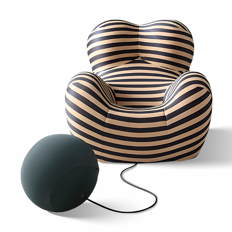 Modern Fabric Bean Bag Sofa – Lazy Reclining Lounge Chair