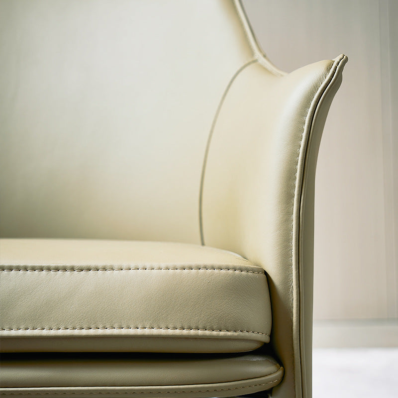 Single Sofa Living Room Furniture Modern Light Luxury Leather Chair