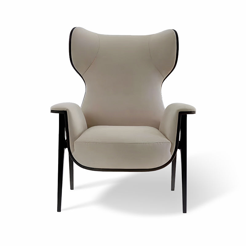 PU Leather Mid-Century Chair – Recliner Lounge with Matching Ottoman