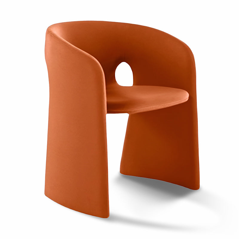 Nordic Leather Dining Chair – Modern Luxury Armchair for Hotel & Home