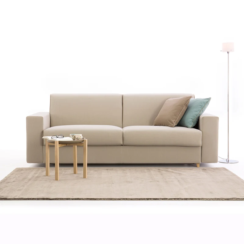 Luxurious Pink Velvet Sofa Bed – Multifunction Armchair with Mattress & Desk