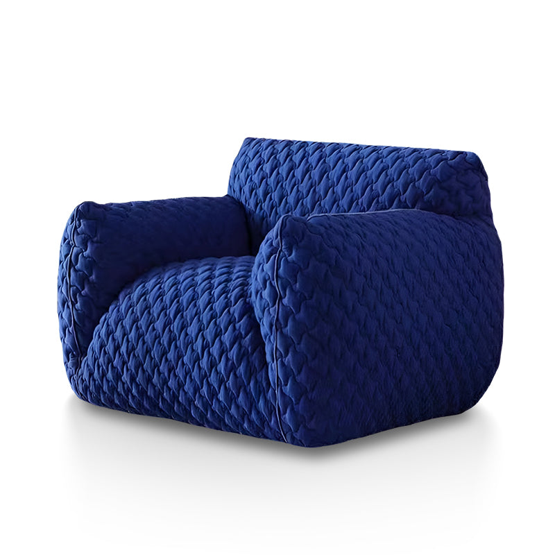 Modern Blue Fabric Lazy Sofa – Italian Minimalist Bean Bag Lounge Chair