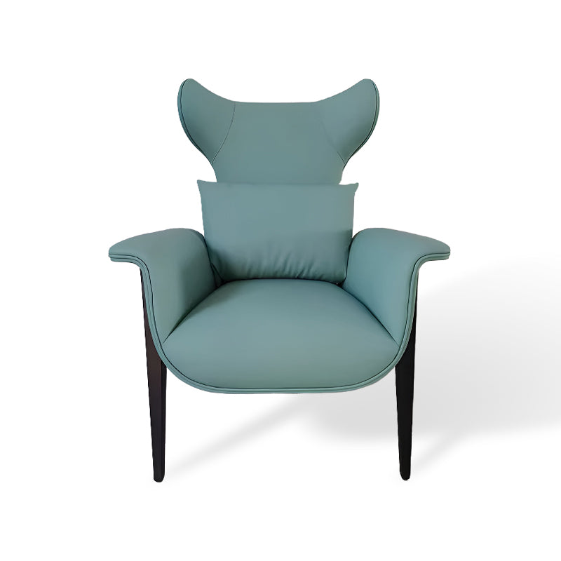 PU Leather Mid-Century Chair – Recliner Lounge with Matching Ottoman