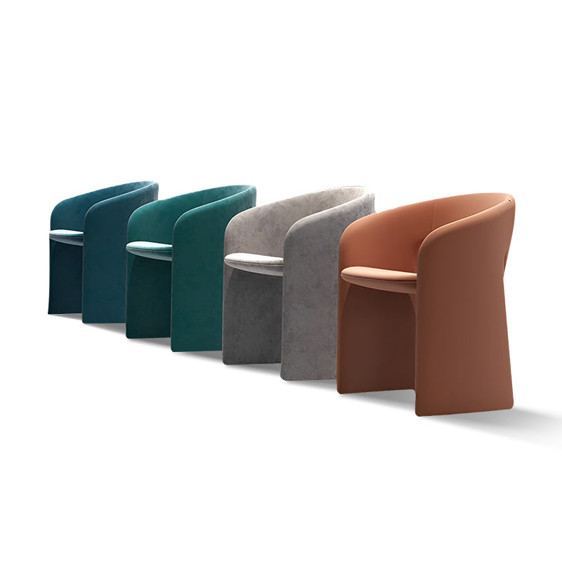 Nordic Leather Dining Chair – Modern Luxury Armchair for Hotel & Home