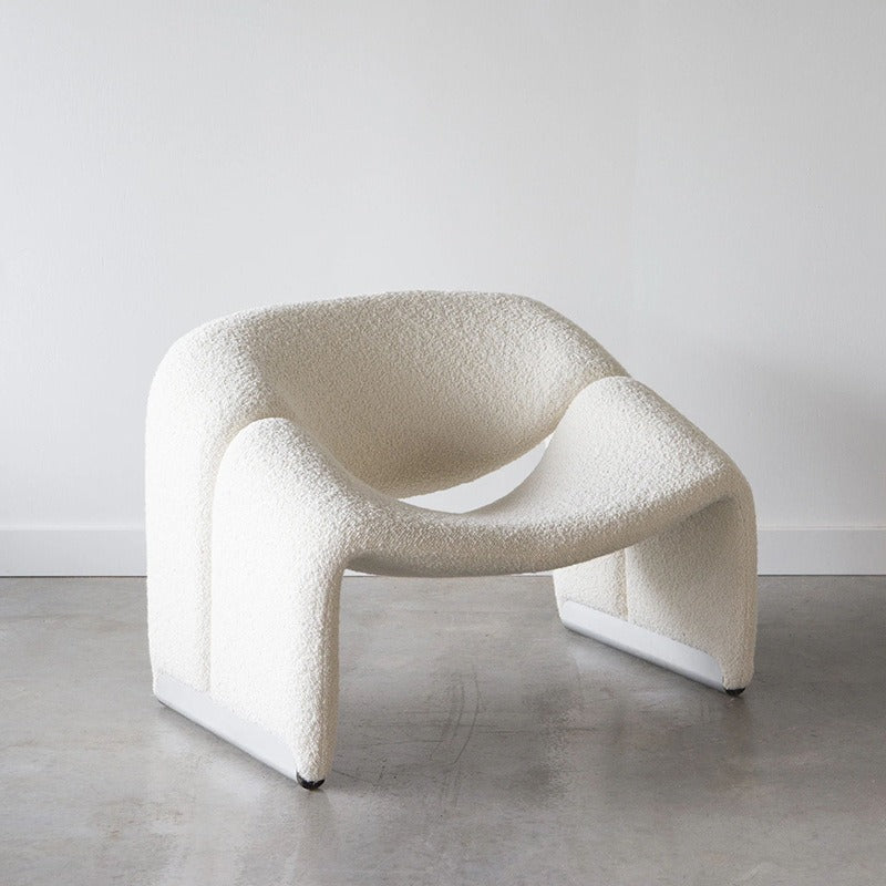 INS Cream Style Sofa Chair - Creative Single Fabric Lazy Seat