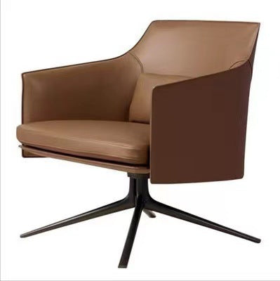 Single Sofa Living Room Furniture Modern Light Luxury Leather Chair