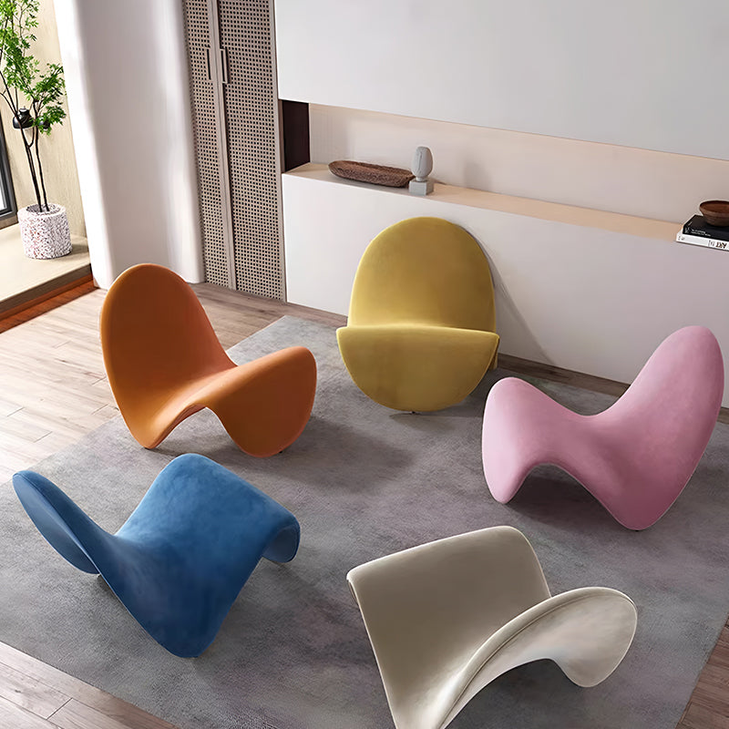Nordic Designer Tongue Chair – Modern Lazy Sofa for Living Room