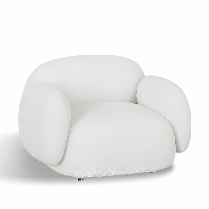 Modern Italian Design Fabric Sofa – Comfortable Single Chair for Living Room