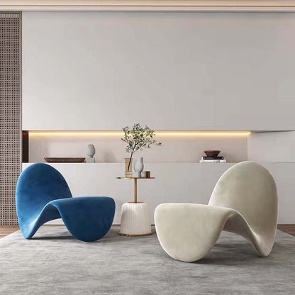 Italian Tongue Chair – Nordic Arc Sofa with Ergonomic Backrest for Home