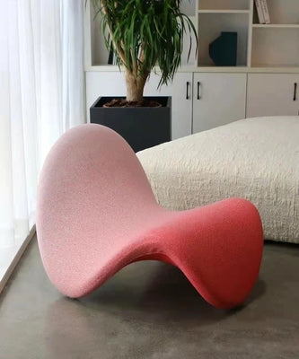 Nordic Network Red Tongue Chair Итальянский диван-кресло с одной тканью Lazy Arc