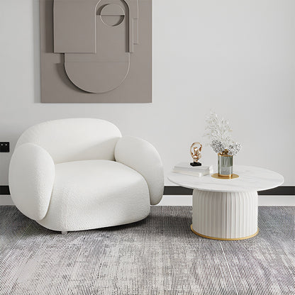 Modern Italian Design Fabric Sofa – Comfortable Single Chair for Living Room