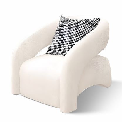 Lamb Velvet Lazy Lounge Chair – Memory Foam Nordic Single Sofa