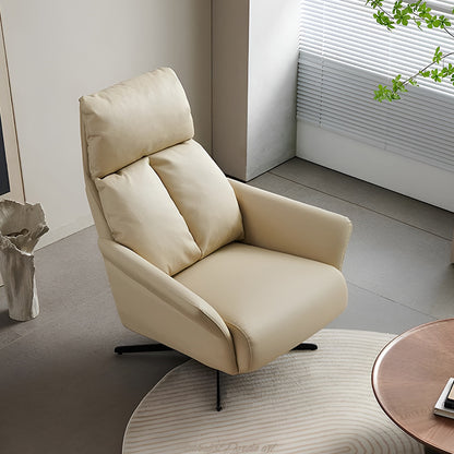 Manual Leather Lazy Chair – Modern Recliner Sofa for Home Living Room