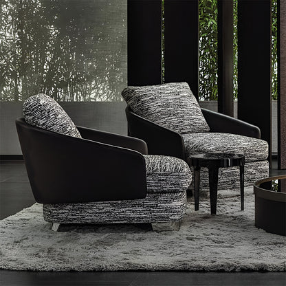 Premium Postmodern Fabric Sofa – Artistic Long Chair for Living Room & Villa