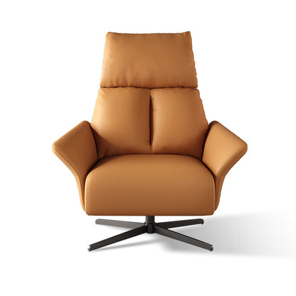 Manual Leather Lazy Chair – Modern Recliner Sofa for Home Living Room