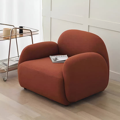 Modern Italian Design Fabric Sofa – Comfortable Single Chair for Living Room