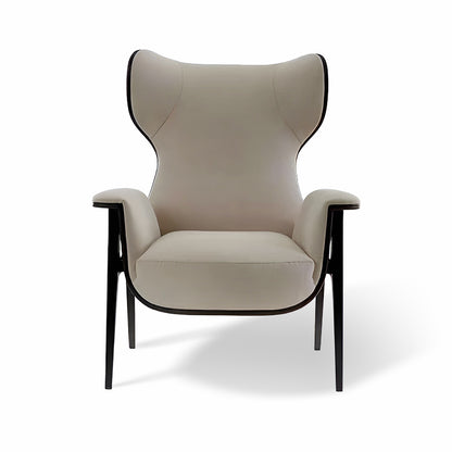 PU Leather Mid-Century Chair – Recliner Lounge with Matching Ottoman