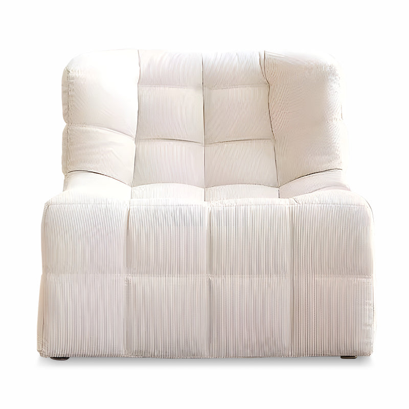 Custom Corduroy Velvet Sofa Chair - Armless Lounge Single Seat