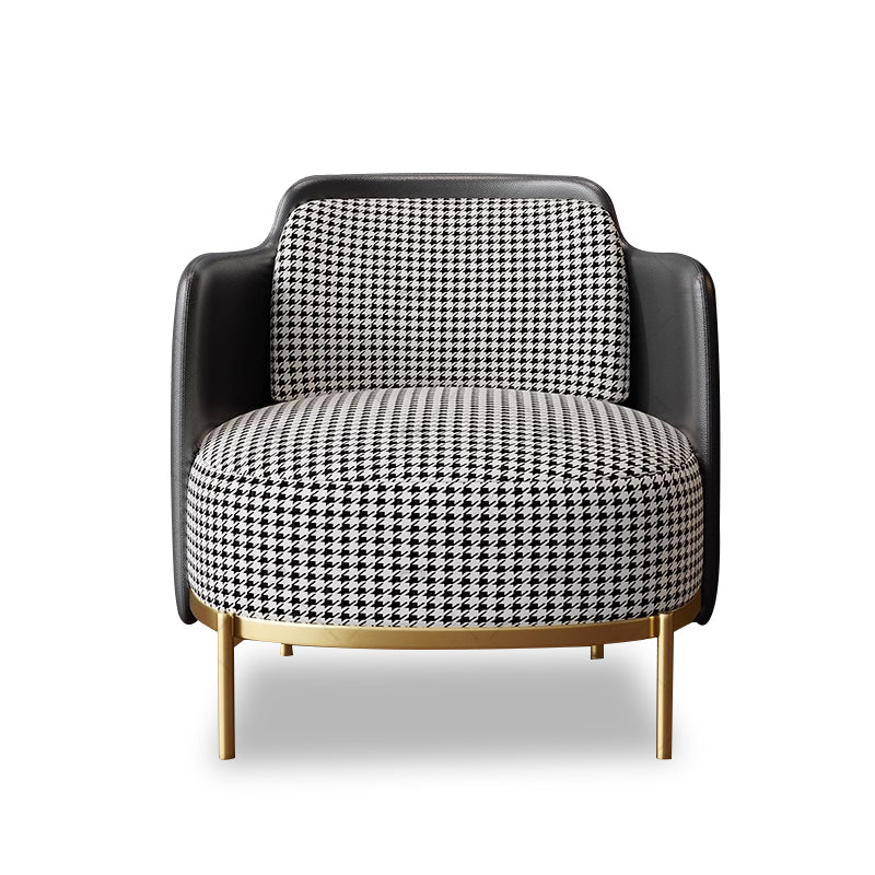 ODM Luxury Accent Chair - Modern Fabric Single Sofa with Lattice Design