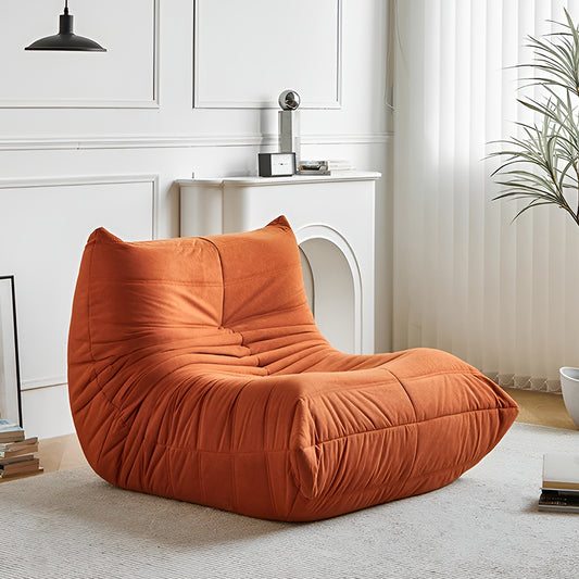 Fireside Lounge Chair – Soft Suede Lazy Sofa for Living Room or Bedroom