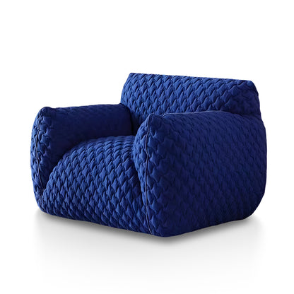 Modern Blue Fabric Lazy Sofa – Italian Minimalist Bean Bag Lounge Chair
