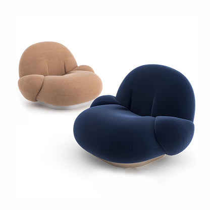 Luxury Angora Wool Floor Sofa – Modern Single Armchair for Home